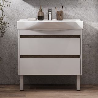 Тумба под раковину Акватон Нортон 80см белый 1A248901NT010